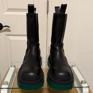 Bottega Veneta Green Lug Sole Boot